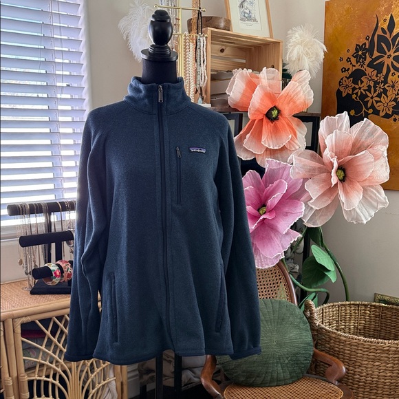 Patagonia x Corvus Pharmaceuticals Men’s Navy Better Sweater Fleece Zip Jacket
